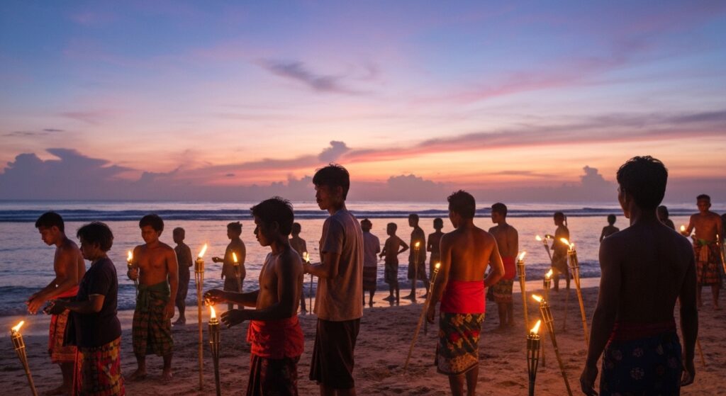 Nyale festival sea worm ceremony Sumba