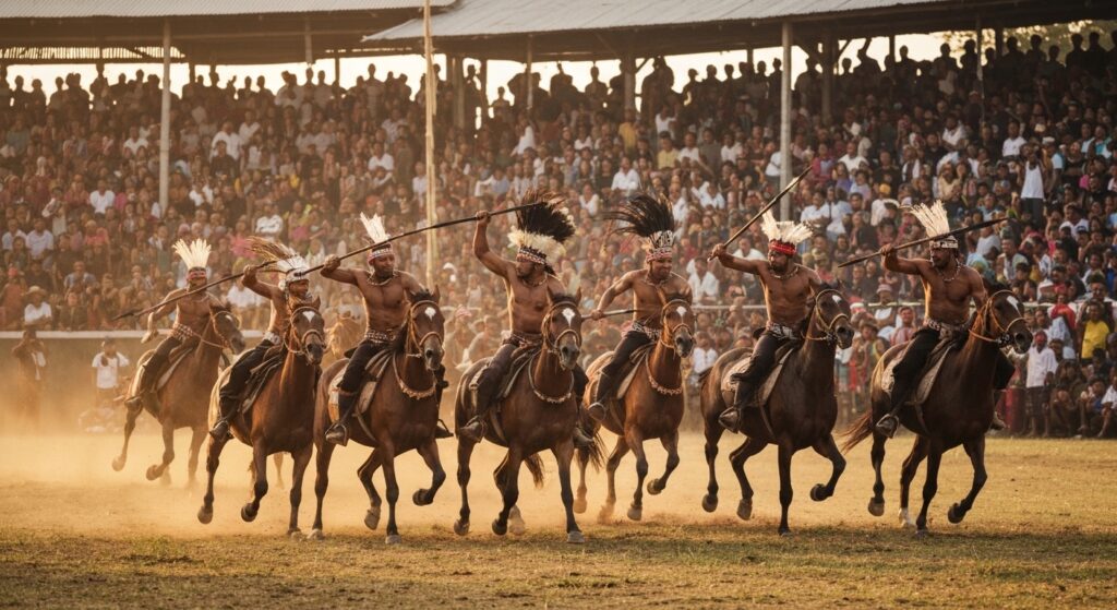 Pasola 2026 festival mounted warriors