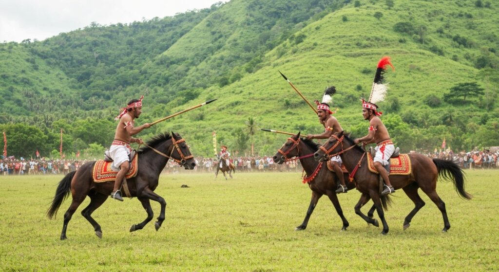 Pasola Gaura traditional ceremony Sumba