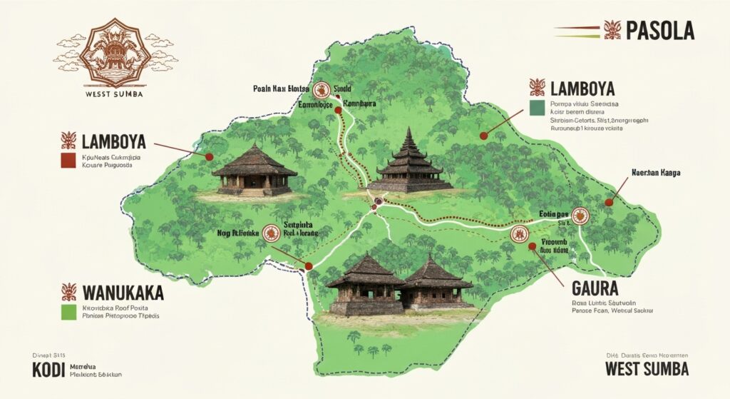 Pasola festival locations four sites