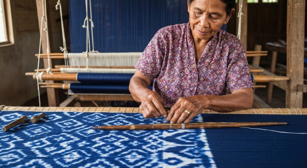 Sumba ikat weaving traditional art