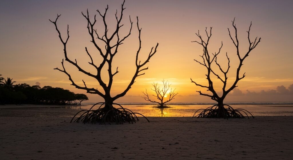 Walakiri Beach mangrove sunset Sumba